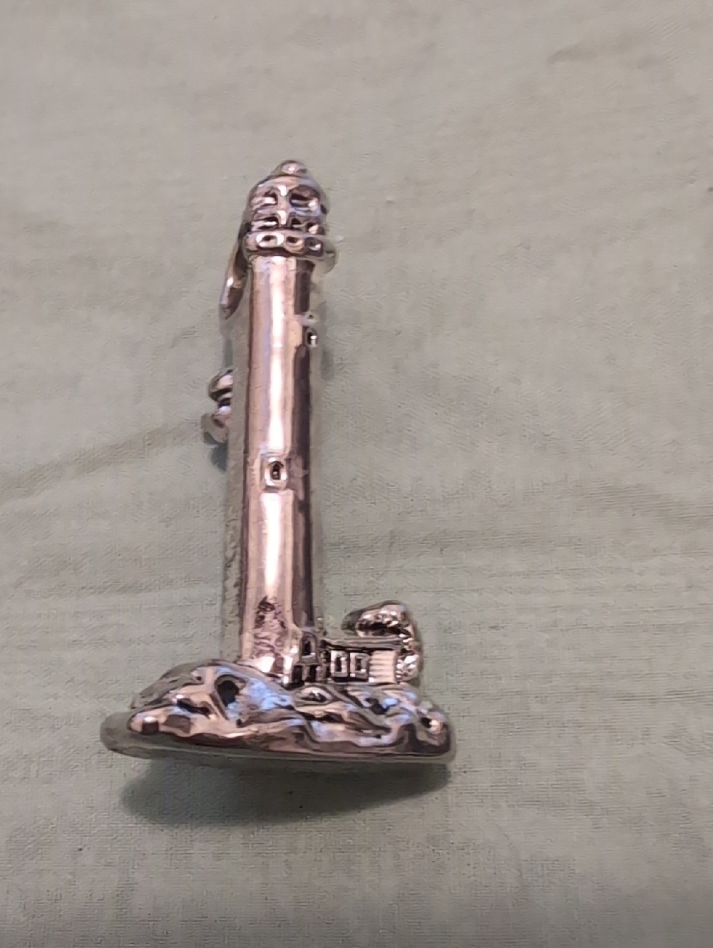 Silver Lighthouse Brooch
